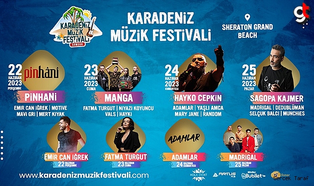 Karadeniz Müzik Festivali nerede, ne zaman, hangi şarkıcılar, hangi tarihlerde konser, hangi sanatçılar olacak?