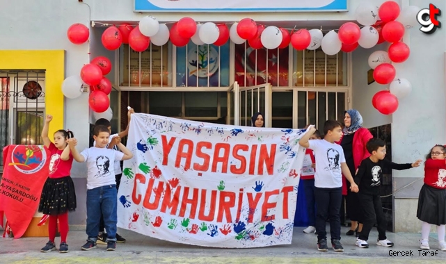 Kışla Yaşardoğu İlkokulu'nda çoşkulu Cumhuriyet kutlaması