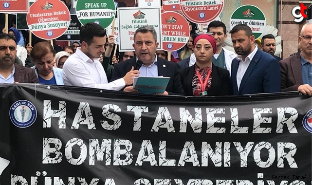 Sağlık Sen Samsun: Filistin'de hastaneler bombalanıyor Dünya seyrediyor