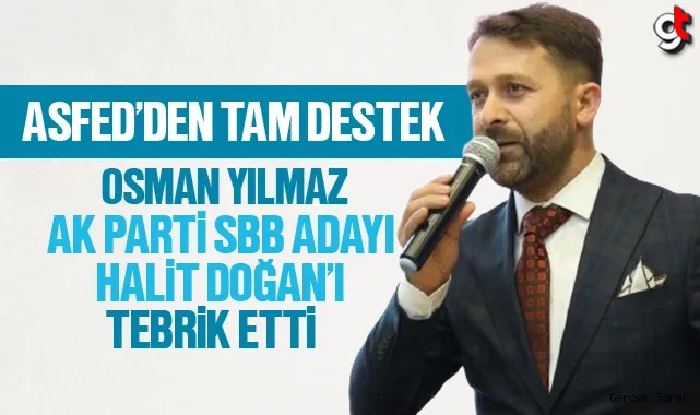 Osman Yılmaz'dan Halit Doğan'a destek ve tebrik mesajı