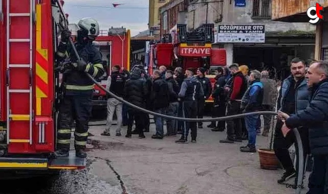 Samsun sanayi sitesinde yangın çıktı