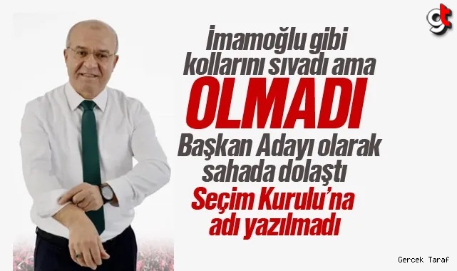 Gelecek Partisi İlkadım Başkan Adayı Yaşar Güngör seçime giremeyecek