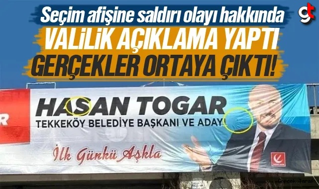 Valilik'ten Tekkeköy'de seçim saldırıları hakkında flaş açıklama