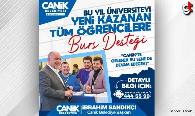 Canik’ten Gençlere Burs Müjdesi