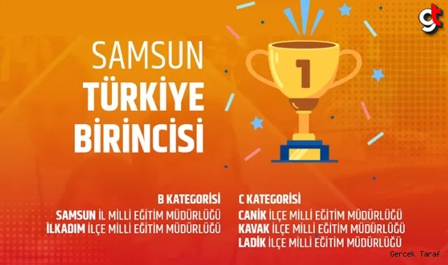 Samsun Bilim Şenlikleri Destekleme Programında Türkiye’de birinci oldu